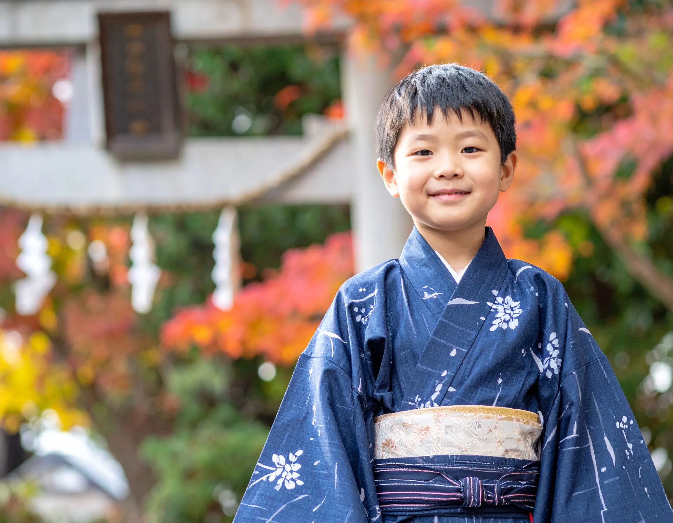 大阪 ハーフ成人式 十歳の祝い 記念撮影 男の子