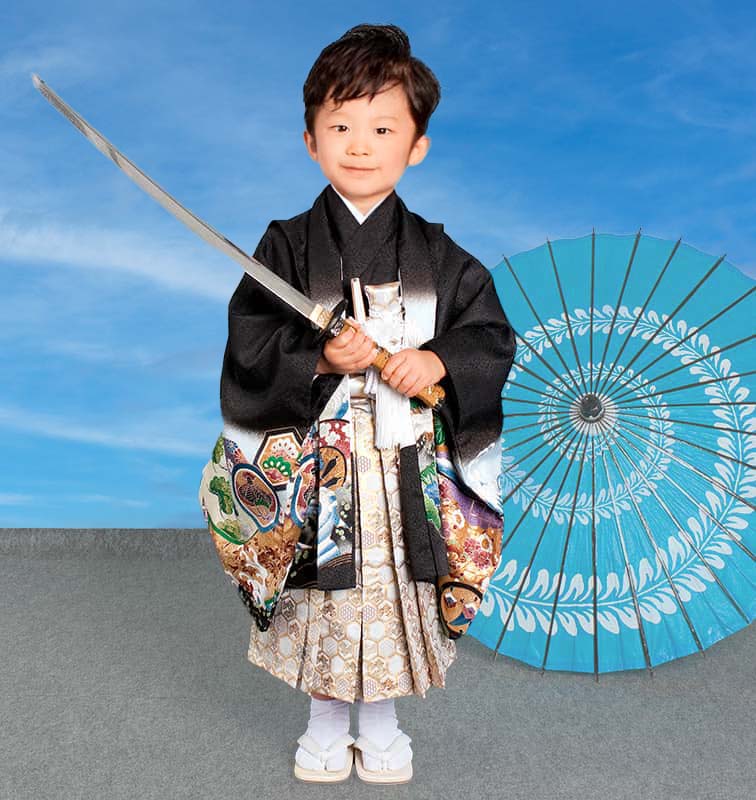 七五三の五歳の衣装・袴着写真イメージ