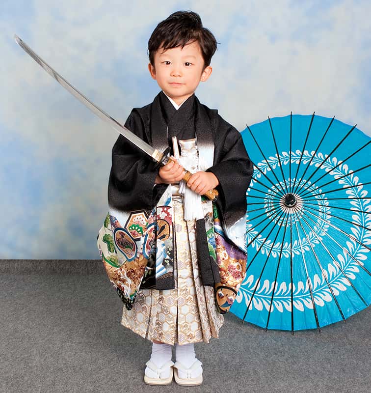 七五三の五歳の衣装・袴着写真イメージ