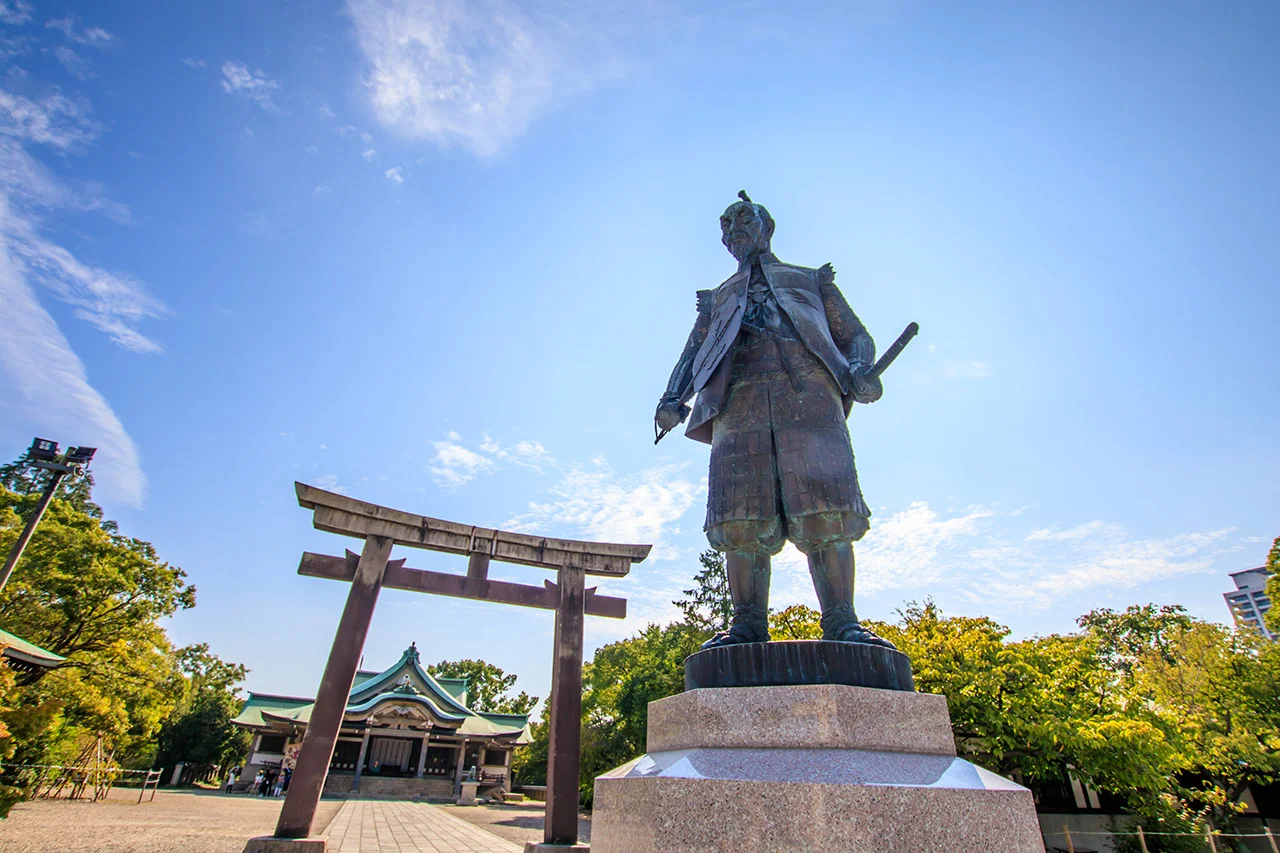 豊國神社にある秀吉公の石造