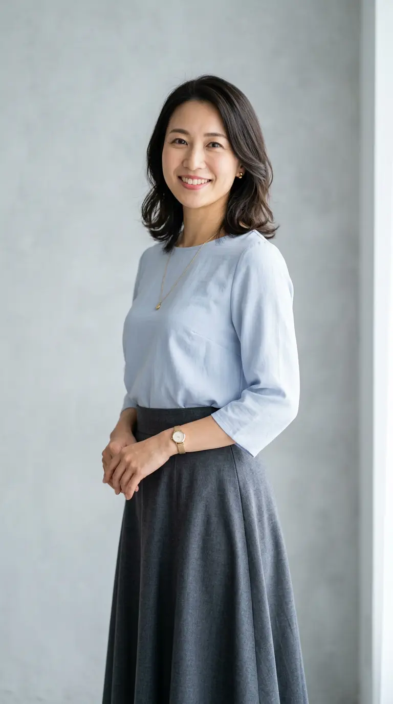 女性の婚活写真撮影例