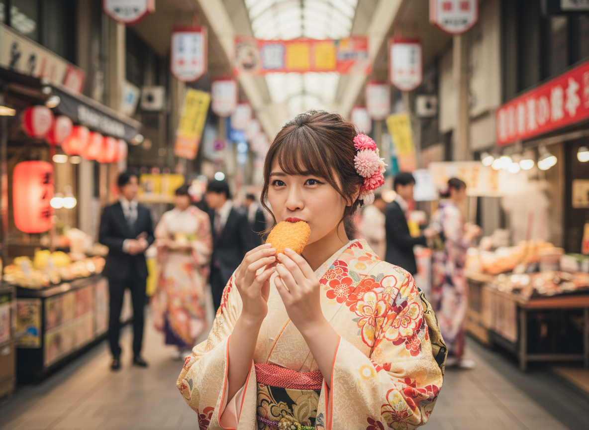 大阪天満宮で祝う成人式