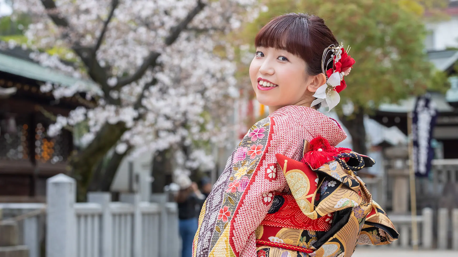 大阪天満宮の成人式写真