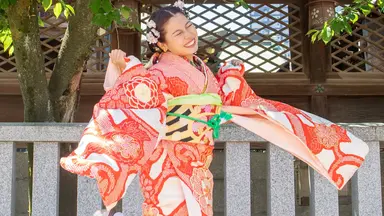 大阪天満宮の成人式写真